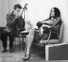 This image is about Bob Dylan and Joan Baez