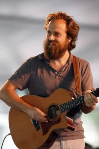 Iron and wine performing his music