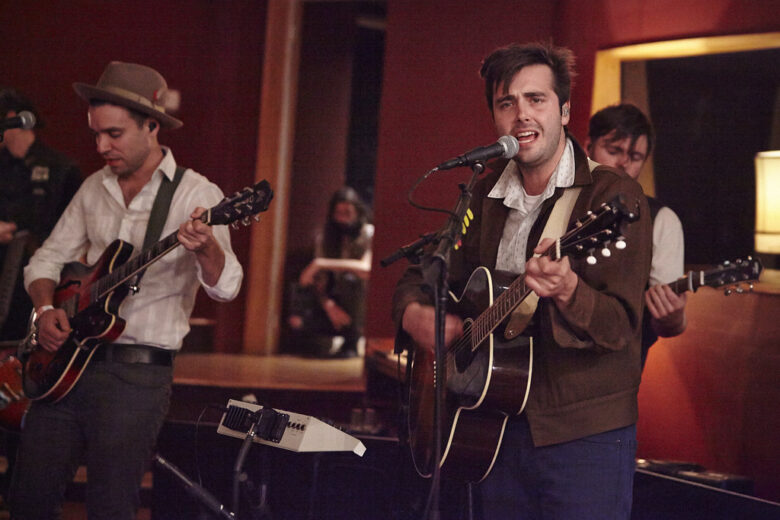 This image is about the band Lord Huron performing I Lied song.