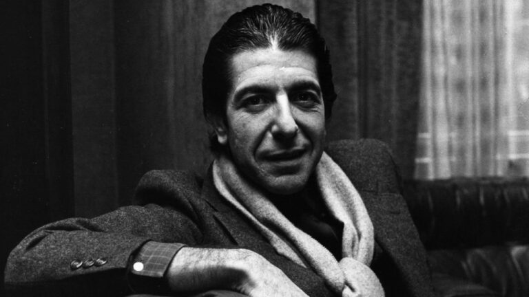 This image is about Leonard Cohen