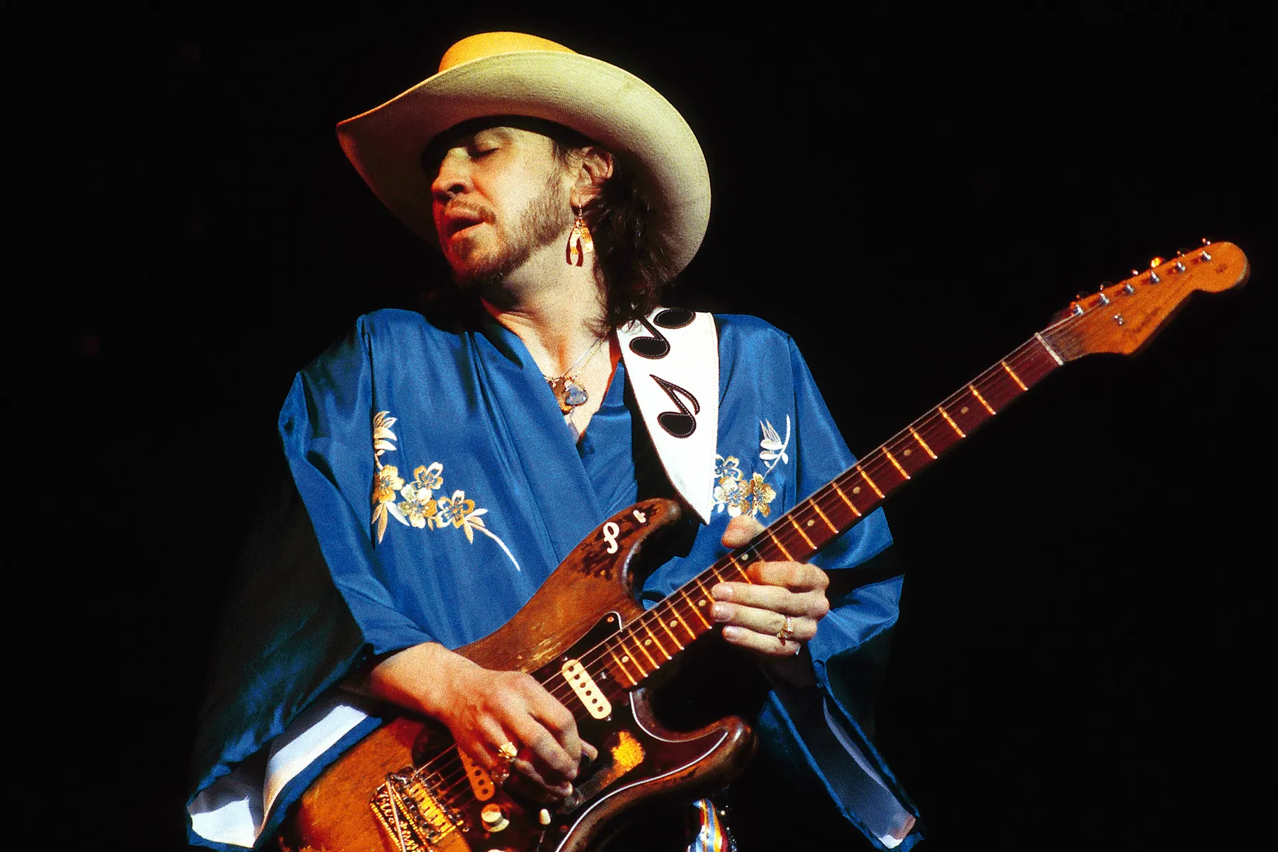 This image is about Stevie Ray Vaughan